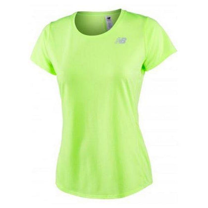 T-shirt med kortärm Dam New Balance ACCELERATE Gul Fluorescerande - DETDUVILLLHA.SE