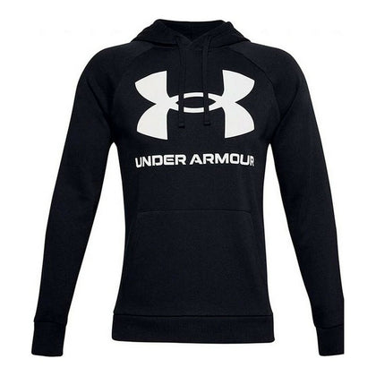 Tröja med huva Herr Under Armour Rival Fleece Big Logo Svart