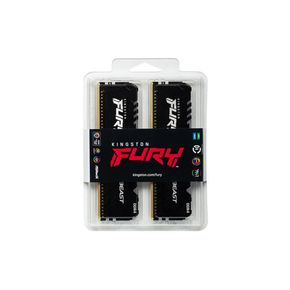 RAM-minne Kingston Fury Beast KF432C16BB1AK2/32 32 GB DDR4 3200 MHz CL16 32 GB RGB