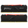 RAM-minne Kingston Fury Beast KF432C16BB1AK2/32 32 GB DDR4 3200 MHz CL16 32 GB RGB