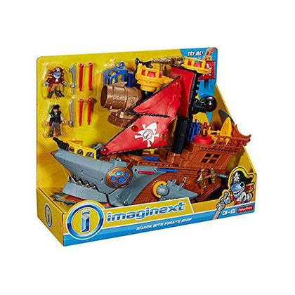 Playset Shark Bite Pirate Ship Mattel - DETDUVILLLHA.SE