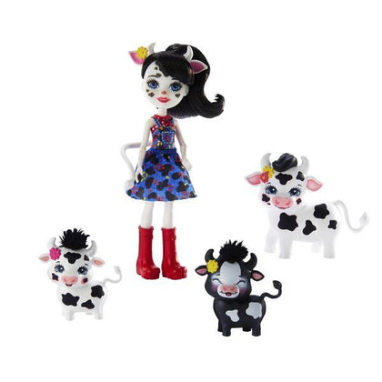 Docka med husdjur Enchantimals Cambrie Cow Mattel (15 cm) - DETDUVILLLHA.SE