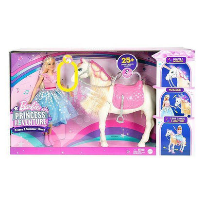 Docka Barbie Princess Adventure Shimmer Horse Mattel (2 pcs) - DETDUVILLLHA.SE