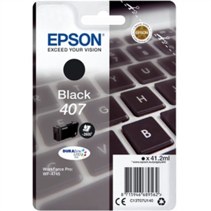 Patron Kompatibel Epson C13T07U140 Negro WF-4745 Svart