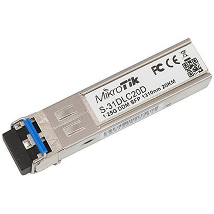 SFP fibermodul MonoModo Mikrotik S-31DLC20D 20 km