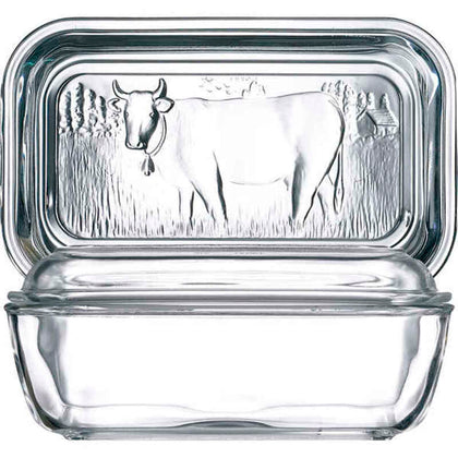 Smörbytta Luminarc Vaca Vit Glas (17 x 7 cm)