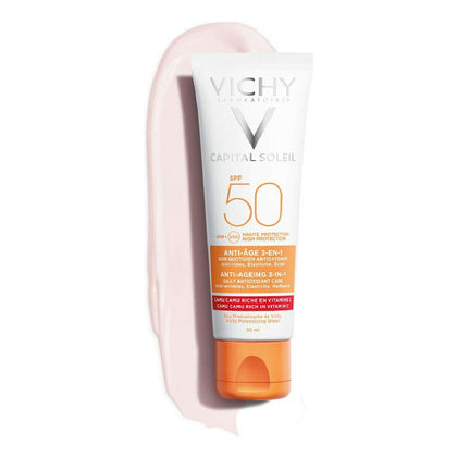 Anti-agingkräm Capital Soleil Vichy Antioxiderande 3 i 1 Spf 50 (50 ml)