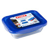 Lunchlådor, set Pyrex Cook & Go (2 pcs) Transparent Borosilikatglas