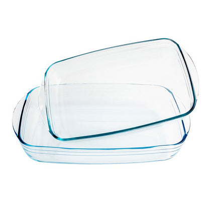 Set med Ugnsfasta Formar Ô Cuisine Borosilikatglas (2 pcs)