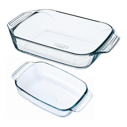 Set med Ugnsfasta Formar Pyrex Classic Borosilikatglas (2 pcs)