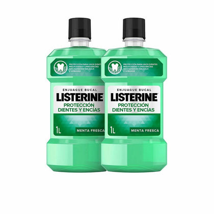 Munvatten Listerine 7301104 Friskt tandkött och starka tänder 1 L (2 x 1 L)