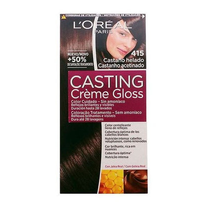 Färg utan ammoniak Casting Creme Gloss L'Oreal Make Up Kallt kastanjebrunt