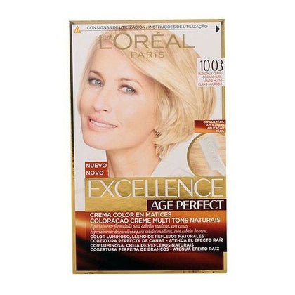 Permanent Anti-Ageing Dye Excellence Age Perfect L'Oreal Expert Professionnel Ljust guldblont