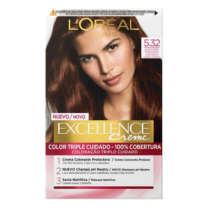 Permanent färg Excellence L'Oréal Paris 5.32 Brun