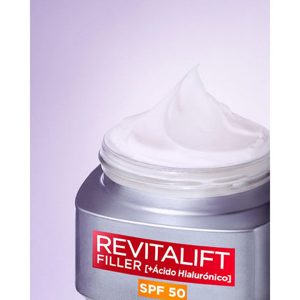 Ansiktskräm L'Oreal Make Up Revitalift Filler 50 ml Spf 50