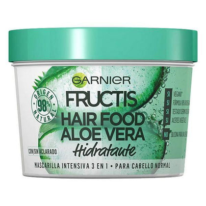 Hårinpackning Fructis Hair Food Garnier (390 ml) Aloe vera - DETDUVILLLHA.SE