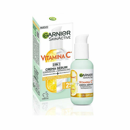 Kräm + Serum Garnier Skinactive Vitamina C Spf 25 50 ml