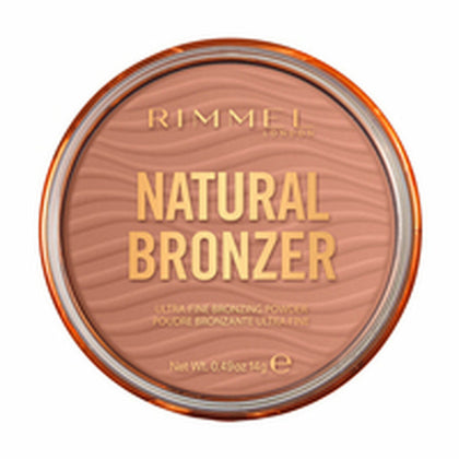 Brunt kompaktpulver Natural Rimmel London Nº 001 Sunlight (14 g)