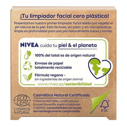 Ansiktsrengöring Naturally Clean Nivea Fast Exfoliering Aktivt kol (75 g)