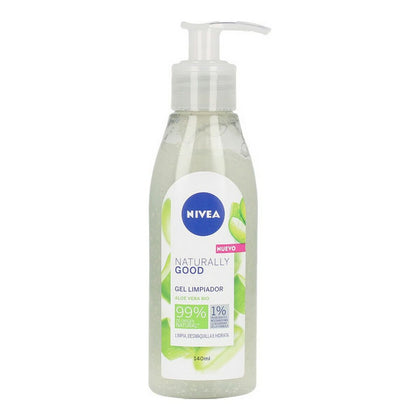 Rengörande ansiktsgel Naturally Good Nivea Aloe Vera (140 ml)