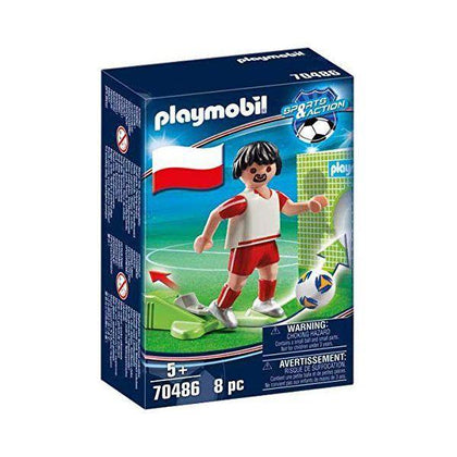 Figur Football Player Poland Playmobil 70486 (8 pcs) - DETDUVILLLHA.SE