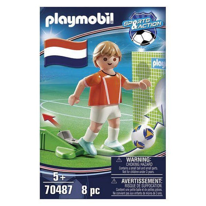 Figur Football Player Holland Playmobil 70487 (8 pcs) - DETDUVILLLHA.SE