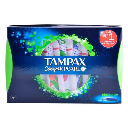 Supertamponger Pearl Compak Tampax Tampax Pearl Compak (36 uds) (36 antal)