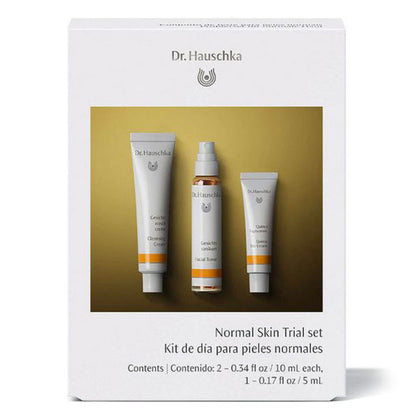 Unisex skönhetsset Trial Dr. Hauschka Dagkräm Normal hud (3 Delar)