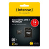 Micro-SD Minneskort med Adapter INTENSO 34234 UHS-I Premium Svart