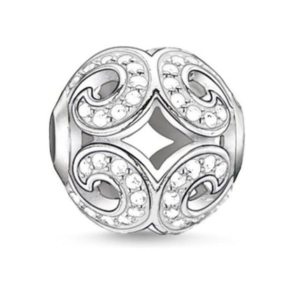 Dampärlor Thomas Sabo K0012-051-14 Vit (1,1 cm)