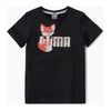 Barn T-shirt med kortärm Puma ANIMALS TEE 583348 01 37 27 Svart