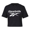 T-shirt med kortärm Dam Reebok Cropped Identity Svart