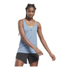 Tanktop, Dam Reebok United By Fitness Perforated Indigo