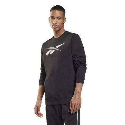 Tröja utan huva Herr Reebok Essentials Vector Svart