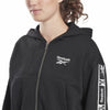 Sportjacka, Dam Reebok Tape Pack Full Zip Svart