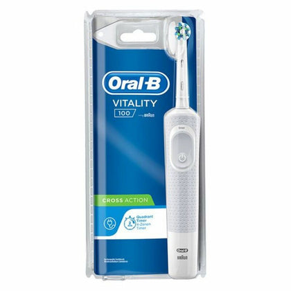 Elektrisk Tandborste Vitality Cross Action Oral-B Vitality Cross Action Blanco Vit (1 antal)