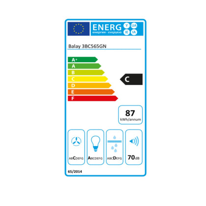 Konventionell fläkt Balay 3BC565GN 60 cm 530 m³/h 216W C