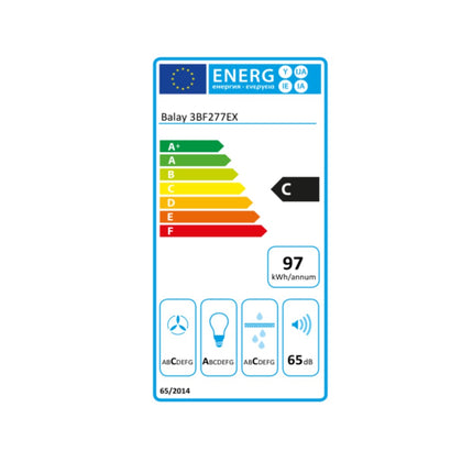 Konventionell fläkt Balay 3BF277EX 70 cm 730 m3/h 252 W