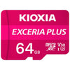 Micro-SD Minneskort med Adapter Kioxia Exceria Plus UHS-I U3 Klass 10 Rosa