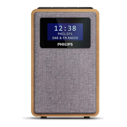 Klockradio Philips Grå