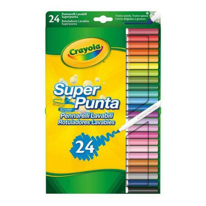 Tuschpennor Crayola B01BF6F20K Tvättbar (24 uds)