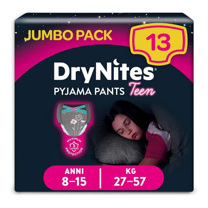 Förpackning med trosor för Flickor DryNites Pyjama Pants Teen (13 uds)