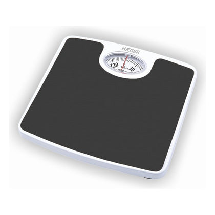 Analog Badrumsvåg Haeger Svart/Vit 130 KG