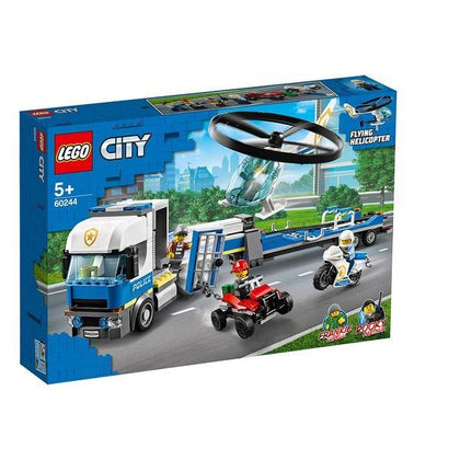 Playset City Police Helicopter Transport Lego 60244 - DETDUVILLLHA.SE