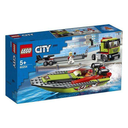 Playset City Race Boat Transporter Lego 60254 - DETDUVILLLHA.SE