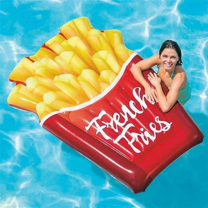 Luftmadrass French Fries Intex (175 X 132 cm) - DETDUVILLLHA.SE