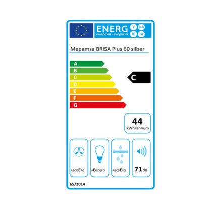 Konventionell fläkt Mepamsa Brisa Plus 60X 60 cm 180 m³/h C Acero inoxidable