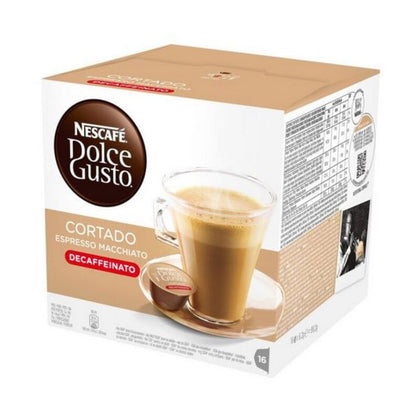 Kaffekapslar Nescafé Dolce Gusto 94314 Espresso Macchiato Decaffeinato (16 uds)