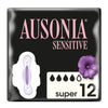 Dambindor med vingar SENSITIVE Ausonia Ausonia Sensitive (14 uds) 12 antal