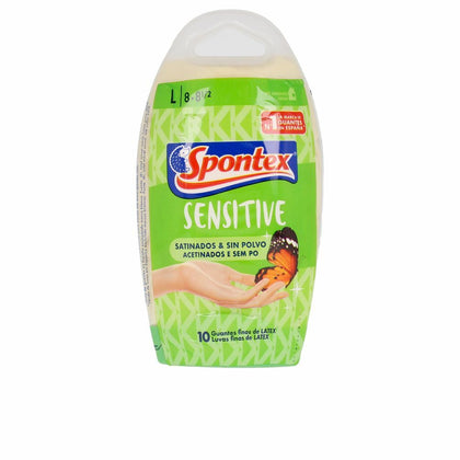 Handskar Spontex Latex Sensitive Storlek L